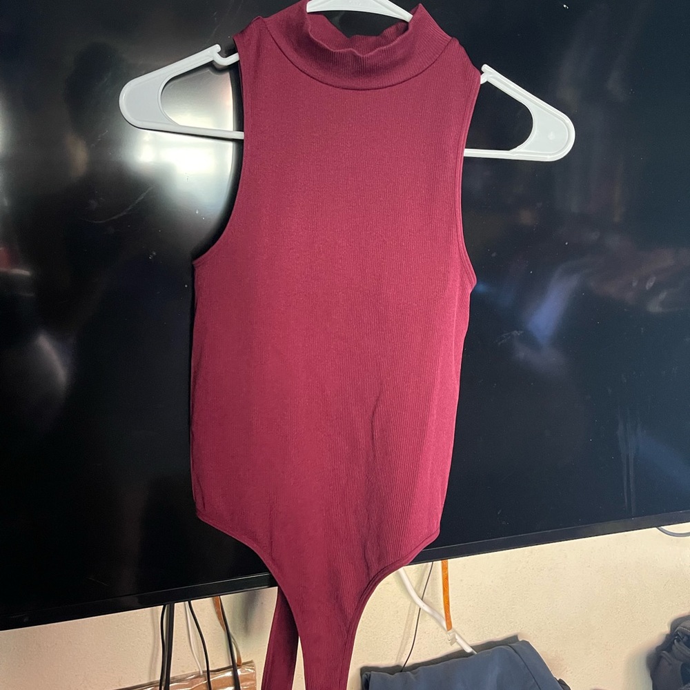 Maroon bodysuit